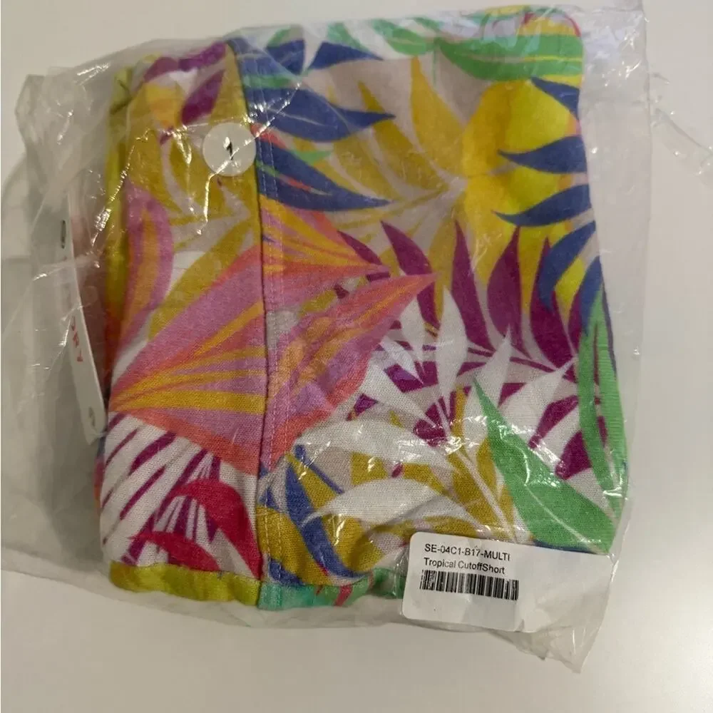 $118 New Sundry Anthropologie Tropical Cutoff Short - Small - Picture 3 of 3
